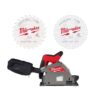 Milwaukee 2831-20-48-40-0625-48-40-0624 M18 FUEL 18V Lithium-Ion Cordless Brushless 6-1/2 in. Plunge Cut Track Saw W/Carbide Finish and General Purpose Blades
