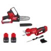 Milwaukee 2527-20-2534-20-48-11-2425-48-11-2425 M12 FUEL 6 in. 12V Lithium-Ion Brushless Electric Cordless Battery Pruning Saw HATCHET w/Pruner Shears, (2) Batteries