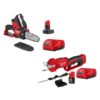 Milwaukee 2527-21-2534-21 M12 FUEL 12V Lithium-Ion Brushless Cordless 6 in. HATCHET Pruning Saw Kit w/M12 Pruner Shears, (2) Battery, (2) Charger