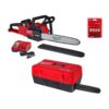 Milwaukee 2727-21HD-49-16-2747-49-16-2715 M18 FUEL 16 in. 18V Lithium-Ion Battery Brushless Cordless Chainsaw Kit w/12.0 Ah Battery, Charger, Case, Chain