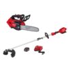 Milwaukee 2826-20C-2825-21ST M18 FUEL 12 in. Top Handle 18-Volt Lithium-Ion Brushless Cordless Chainsaw w/String Trimmer, 8.0 Ah Battery, Charger