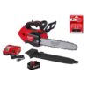 Milwaukee 2826-21T-49-16-2744 M18 FUEL 14 in. Top Handle 18V Lithium-Ion Brushless Cordless Chainsaw Kit w/8.0 Ah Battery, Charger, 14 in. Chain