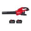 Milwaukee 2824-20-48-11-1862 M18 FUEL Dual Battery 145 MPH 600 CFM 18V Lithium-Ion Brushless Cordless Handheld Blower w/Two 6Ah HO Battery (2-Pack)