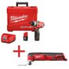 Milwaukee 2402-22-2426-20 M12 12V Lithium-Ion Cordless 1/4 in. Hex 2-Speed Screwdriver Kit with M12 Multi Tool (Tool Only)