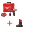 Milwaukee 2402-22-48-11-2440 M12 12V FUEL Lithium-Ion 1/4 in. Cordless Hex Screwdriver Kit with M12 4 Ah Battery Pack