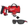 Milwaukee 2746-21CT-48-73-2025 M18 FUEL 18-Volt 18-Gauge Lithium-Ion Brushless Cordless Gen II Brad Nailer Kit and Tinted Performance Safety Glasses