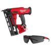 Milwaukee 2841-20-48-73-2015 M18 FUEL 18-Volt Lithium-Ion Brushless Cordless Gen 2 16GA Finish Nailer Tool Only w/Tinted Anti Scratch Safety Glasses