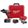 Milwaukee 2902-22 M18 18V Lithium-Ion Brushless Cordless 1/2 in. Compact Hammer Drill/Driver Kit w/Two 4.0Ah Batteries and Hard Case