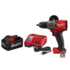 Milwaukee 2904-20-48-59-1880 M18 FUEL 18-Volt Lithium-Ion Brushless Cordless 1/2 in. Hammer Drill/Driver with 8.0 Ah Starter Kit