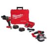 Milwaukee 2904-22-2782-20 M18 FUEL 18V Lithium-Ion Brushless Cordless 1/2 in. Hammer Drill Driver Kit with 5-3/8 in. Circular Saw