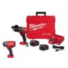 Milwaukee 2904-22-2967-20 M18 FUEL 18V Lithium-Ion Brushless Cordless 1/2 in. Hammer Drill Driver Kit with M18 FUEL High-Torque Impact Wrench