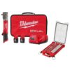 Milwaukee 2564-22-48-22-9481 M12 FUEL 12V Lithium-Ion Cordless 3/8 in. Right Angle Impact Wrench Kit w/3/8 in. Drive Ratchet and Socket Mechanics Set