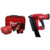 Milwaukee 2458-21-2744-20 M12 Cordless Palm Nailer Kit with One 1.5Ah Battery, Charger with M18 FUEL 3-1/2 in. 18-Volt 21-Degree Framing Nailer