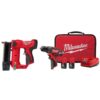 Milwaukee 2540-20–2407-22 M12 12V 23GA Pin Nailer w/M12 12V 3/8 in. Drill/Driver Kit with Two 1.5 Ah Batteries, Charger and Tool Bag