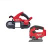 Milwaukee 2829-20-2737-20 M18 FUEL 18V Lithium-Ion Brushless Cordless Compact Bandsaw w/FUEL Jigsaw