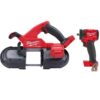 Milwaukee 2829-20-2854-20 M18 FUEL 18-Volt Lithium-Ion Brushless Cordless Compact Bandsaw with M18 FUEL Compact 3/8 in. Impact Wrench