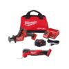 Milwaukee 2719-21-2836-20 M18 FUEL 18V Lithium-Ion Brushless Cordless HACKZALL Reciprocating Saw Kit W/Oscillating Multi-Tool