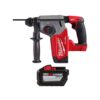 Milwaukee 2912-20-48-11-1812 M18 FUEL 18V Lithium-Ion Brushless Cordless 1 in. SDS-Plus Rotary Hammer w/High Output 12.0Ah Battery