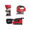 Milwaukee 2723-20-2737-20-2832-20 M18 FUEL 18-Volt Lithium-Ion Brushless Cordless Compact Router, Jigsaw and Belt Sander