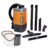 RIDGID HDB600 6 Qt. NXT Backpack Vacuum Cleaner with Filters and Locking Accessories for Dry Applications