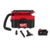 Milwaukee 0970-20-48-11-1850 M18 FUEL PACKOUT 18-Volt Lithium-Ion Cordless 2.5 Gal. Wet/Dry Vacuum and M18 5.0 Ah Lithium-Ion XC Battery Pack