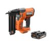 RIDGID R09891B-AC8400802 18V Brushless Cordless 18-Gauge 2-1/8 in. Brad Nailer with CLEAN DRIVE Technology with 18V 2.0 Ah Lithium-Ion Battery