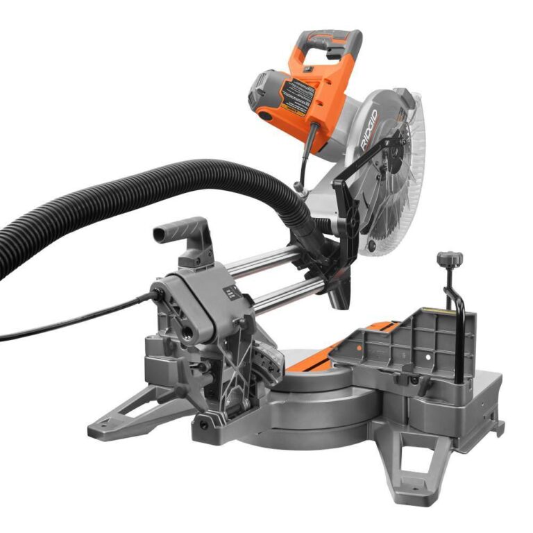 RIDGID R4222AC9960 15 Amp 12 in. Corded Dual Bevel Sliding Miter Saw