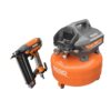 RIDGID OF60150HB-R213BNF 6 Gal. Electric Pancake Air Compressor and 18-Gauge 2-1/8 in. Brad Nailer