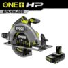 RYOBI PBLCS300B-PBP003 ONE+ HP 18V Brushless Cordless 7-1/4 in. Circular Saw with ONE+ 18V 2.0 Ah Lithium-Ion HIGH PERFORMANCE Battery