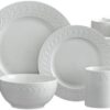 Pfaltzgraff Sylvia Dinnerware Set, 32 Piece, White - 1