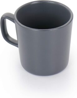 Elama Luxmatte Contemporary Dinnerware Set, 20 Piece, Dark Grey - 7