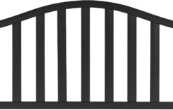 Yaheetech Outdoor Garden Bench w/Pullout Middle Table, Metal Patio Bench, Front Porch Bench for Backyard, Weather-Resistant Frame, Patio Seating for 2-3 Person, Black - 9