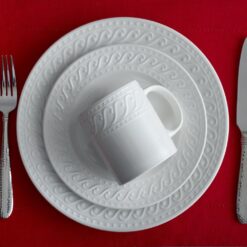Pfaltzgraff Sylvia Dinnerware Set, 32 Piece, White - 3