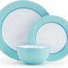 Pfaltzgraff Grayson Teal 12 Piece Dinnerware Set, Service for 4 - 1