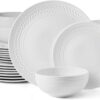 Pfaltzgraff Josephine 24 piece Dinnerware Set, Service for 8, White - 1