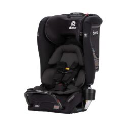 Diono Radian 3RXT SafePlus, 4-in-1 Convertible Car Seat, Rear and Forward Facing, SafePlus Engineering, 3 Stage Infant Protection, 10 Years 1 Car Seat, Slim Fit 3 Across, Black Jet - 1