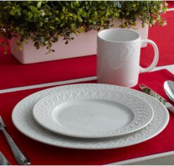 Pfaltzgraff Sylvia Dinnerware Set, 32 Piece, White - 2