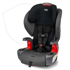 Britax Grow with You Harness-2-Booster Car Seat, 2-in-1 High Back Booster, Quick-Adjust 5-Point Harness, Mod Black - 1