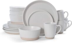 Pfaltzgraff Hudson 16-Piece Dinnerware Set, Beige - 2