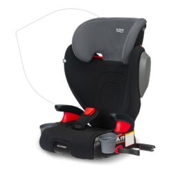 Britax Highpoint Backless Belt-Positioning Booster Seat, SafeWash Black Ombre - 1
