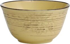 Pfaltzgraff Trellis Sunflower 12 Piece Dinnerware Set, Service for 4, Yellow - 9
