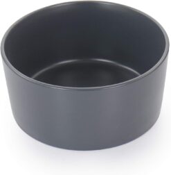 Elama Luxmatte Contemporary Dinnerware Set, 20 Piece, Dark Grey - 5