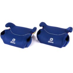 Diono Solana, No Latch, Pack of 2 Backless Booster Car Seats, Lightweight, Machine Washable Covers, Cup Holders, Blue - 1