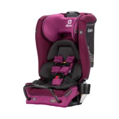 Diono Radian 3RXT SafePlus, 4-in-1 Convertible Car Seat, Rear and Forward Facing, SafePlus Engineering, 3 Stage Infant Protection, 10 Years 1 Car Seat, Slim Fit 3 Across, Purple Plum - 1