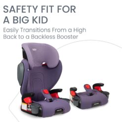 Britax Highpoint Backless Belt-Positioning Booster Seat, SafeWash Purple Ombre - 2