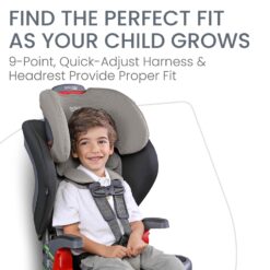 Britax Grow with You ClickTight Harness-2-Booster Car Seat, 2-in-1 High Back Booster, Gray Contour - 7