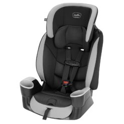 Evenflo Maestro Sport Harness Highback Booster Car Seat, 22 to 110 Lbs., Granite Gray, Polyester - 4