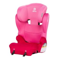 Diono Cambria 2XT XL, Dual Latch Connectors, 2-in-1 Belt Positioning Booster Seat, High-Back to Backless Booster with Space and Room to Grow, 8 Years 1 Booster Seat, Pink Cotton Candy - 1