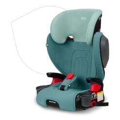 Britax Highpoint Backless Belt-Positioning Booster Seat, SafeWash Green Ombre - 1