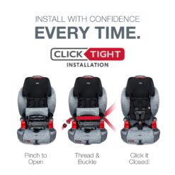 Britax Grow with You ClickTight Harness-2-Booster Car Seat, Cool Flow Gray - 3